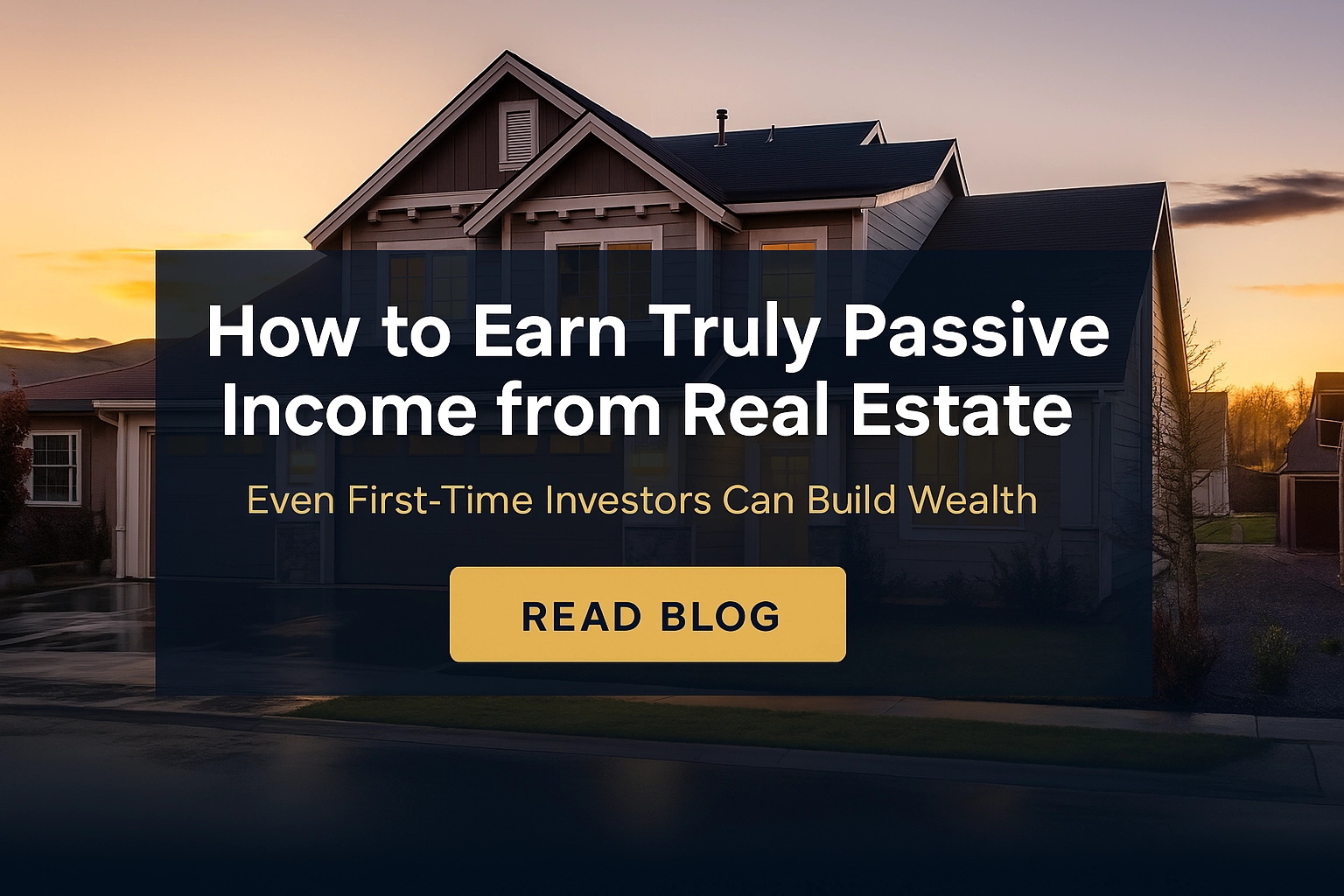 how to earn passive income from real estate for beginners