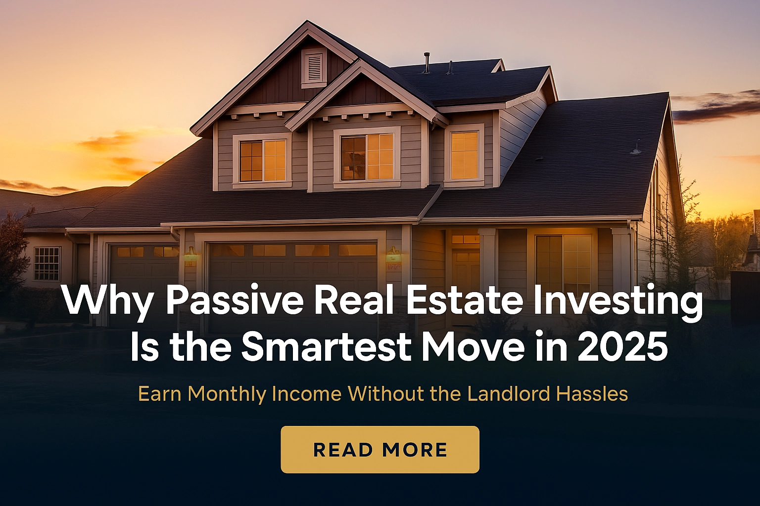 why passive real estate investing smartest move 2025